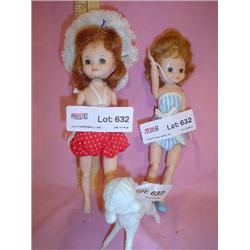 2 Betsy McCall Dolls Jointed MT