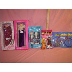 Assorted Doll Clothes & Doll Bike: 1)"A