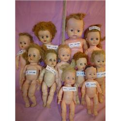 Box of 11 Dolls: Vinyl/Plastic or Stuff