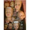 Image 1 : Box of 19 Doll Heads. Most are missing 