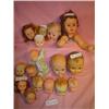 Image 1 : Tray of 16 Doll Heads (One has trunk w/