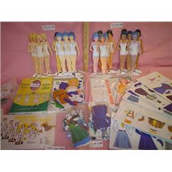 Tray of Cardboard Dolls/Paper Dolls & C