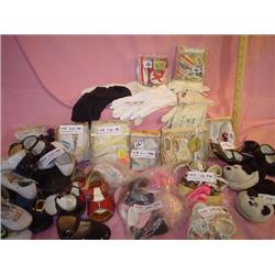 Box of Doll Shoes, Slippers & Gloves. B