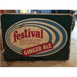 FESTIVAL DRY GINGER ALE SIGN