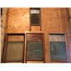 Image 1 : GR OF 4 ANTIQUE WASHBOARDS