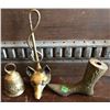Image 1 : GR OF 3 BRASS DECO ITEMS