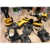 Image 1 : GR OF 3 DEWALT BATTERY POWERED HAND TOOLS