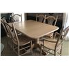 Image 1 : BLEACHED OAK DINING SET