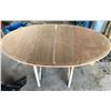 Image 1 : TEAK VENEER DROP LEAF TABLE