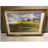 Image 2 : PAIR OF GOLD FRAMED GOLF ARTWORK