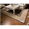 Image 1 : BROWN FLOWER PATTERNED AREA RUG 125 X 91 INCHES