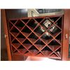 Image 2 : CHERRY WOOD ILLUMINATED 5 DOOR BAR CABINET 17 X 62 X 83