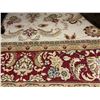 Image 2 : RED & BEIGE PATTERNED AREA RUG 91 X 126 INCHES