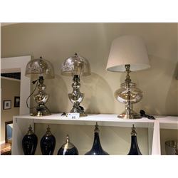 3 DECORATIVE TABLE LAMPS