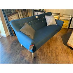 HOMEATTIC BLUE FABRIC MODERN 3 SEAT SOFA WITH CUSHIONS 1970 X 825 X 860 MM