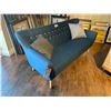 Image 1 : HOMEATTIC BLUE FABRIC MODERN 3 SEAT SOFA WITH CUSHIONS 1970 X 825 X 860 MM