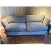 Image 1 : BURTON JAMES LIGHT GREY FABRIC 2 SEAT DEEP SOFA 95 X 39 X 35 INCHES