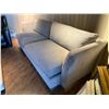 Image 2 : BURTON JAMES LIGHT GREY FABRIC 2 SEAT DEEP SOFA 95 X 39 X 35 INCHES