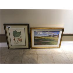 4 PC ASSORTED FRAMED WALL ART