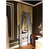 Image 2 : 2 FRAMED WINDOW WALL MIRRORS WITH DRAPERY 63 X 30 INCHES