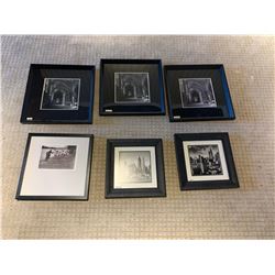 6 PC ASSORTED FRAMED WALL ARTWORK