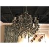 Image 1 : CHROME & DARK CRYSTAL 16 HEAD SHADED CHANDELIER