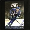 Image 1 : DANIEL SEDIN SIGNED CANUCKS PROMO CARD