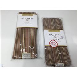 Tuscan Stripe Napkins (2 x 4)