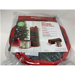 Real Simple Pop Up Gift Wrap Organizer with Bow Storage