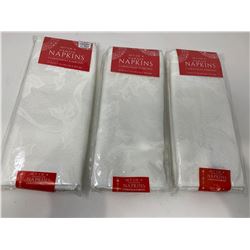 Damask Fabric Napkins (3 x 4)