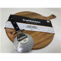 Craft Kitchen Pizza Board and Wheel