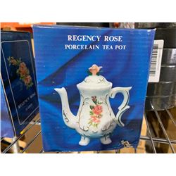 Regency Rose Porcelain Tea Pot