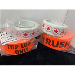 Lot of Warning Tapes