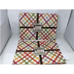 Printed Placemats (2 x 4) Autumn Gingham