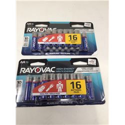 Rayovac Alkaline Batteries (2 x 16 AA)