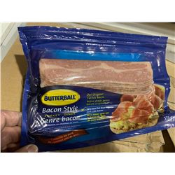 Case lot of 12 x 375 gram Butterball Turkey Bacon frozen