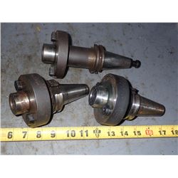 (3) CAT40 Shell End Mill Holders