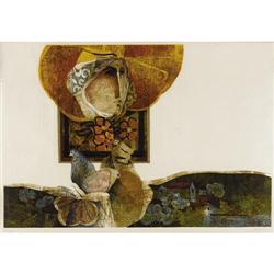 SUNOL ALVAR, ORIGINAL EMBOSSED LITHOGRAPH SUNOL ALVAR (Spanish 1935 - )