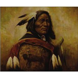 TROY DENTON, AMERICAN INDIAN PAINTING TROY DENTON