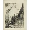 Image 1 : C. AVARD, VILLAGE STREET SCENE, ETCHING C. AVARD