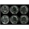 Image 2 : SIX CUT GLASS PLATES SIX CUT GLASS PLATES