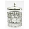 Image 1 : A SILVER AND GLASS JAR A SILVER AND GLASS JAR
