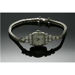 LADY'S WHITE GOLD WRISTWATCH, HAMILTON A LADY'S WHITE GOLD WRISTWATCH