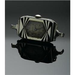 LADY'S WATCH CASE, ELGIN, ART DECO FACE A LADY'S WATCH CASE