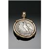 Image 2 : A FALCON AND FACE MEDALLION PENDANTMaker unknown A FALCON AND FACE MEDALLION PENDANT
