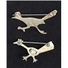 Image 2 : 2 Native American Sterling Roadrunner Pins