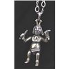 Image 1 : Navajo Sterling Koshare Clown Pendant Necklace