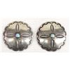 Image 1 : Vintage Navajo Sterling Turquoise Buttons