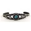 Image 1 : Route 66 Navajo Sterling Turquoise Bracelet