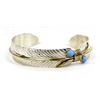 Image 1 : Navajo Sterling & Gold Filled Bracelet